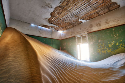 Interior of abandoned house