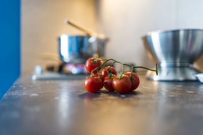 Close-up of tomatoes on table