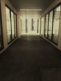 Empty corridor of building