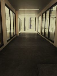 Empty corridor of building