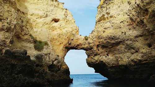 Rock formation on rock formation