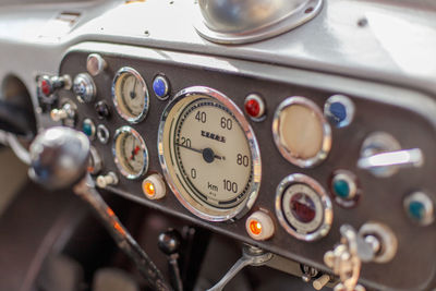 Close-up of vintage car