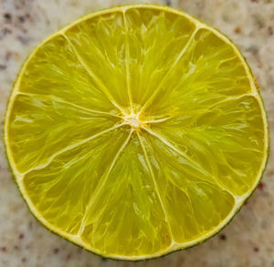 High angle view of lemon