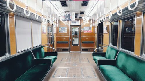 Interior of train