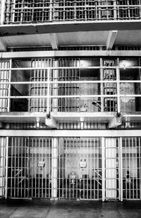 Empty prison cells in historic alcatraz island