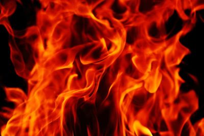 Close-up of fire