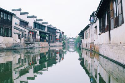 Canal along buildings