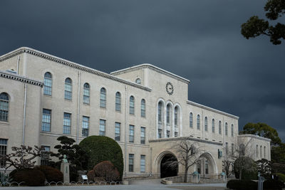 Low angle view of historical building against sky