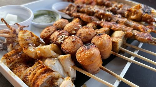 Close-up of food in plate