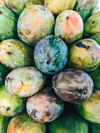 Full frame shot of fruits for sale at market stall