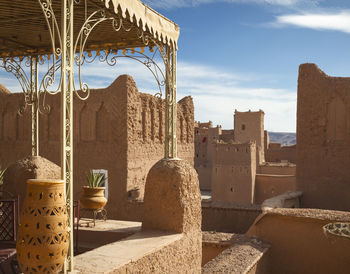 Low angle view of temple