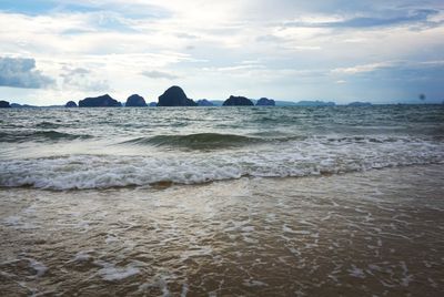 Scenic view of sea against sky