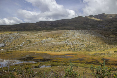 Scenic view of landscape against sky