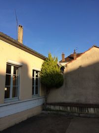 House against blue sky