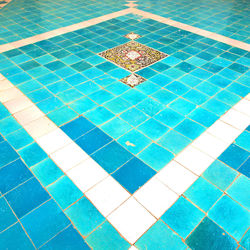 High angle view of swimming pool