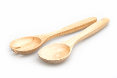 Close-up of cookies against white background