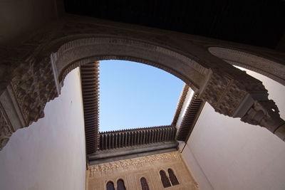 Low angle view of historical building