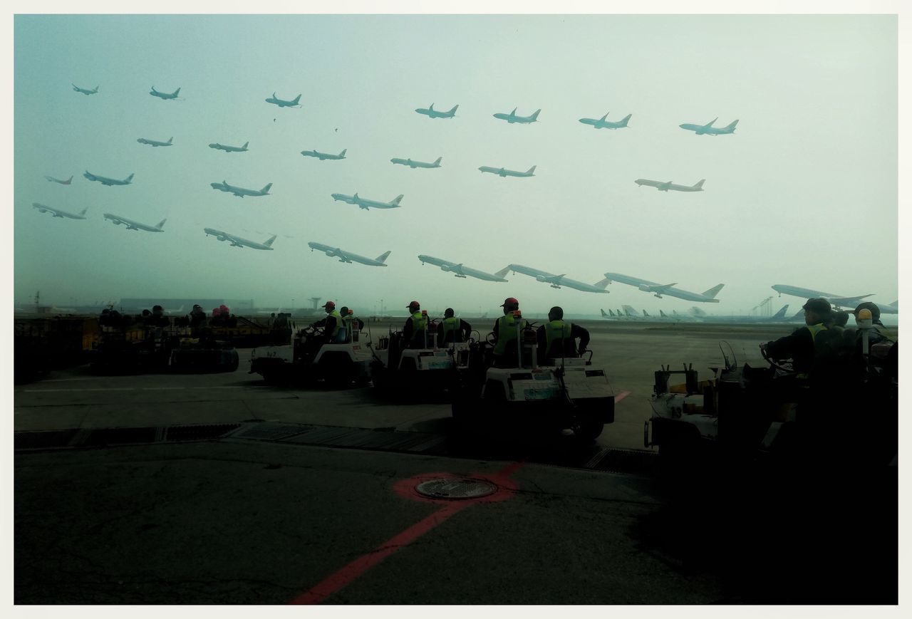 VIEW OF BIRDS FLYING AGAINST SKY