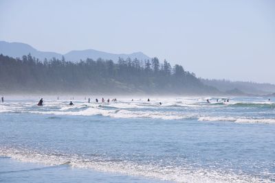 Group of people on beach