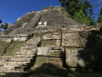 Low angle view of old ruin