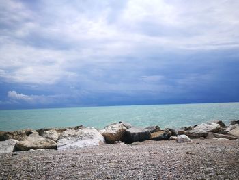 Scenic view of sea against sky