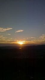 Scenic view of landscape at sunset