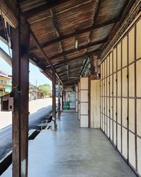 Empty corridor of building
