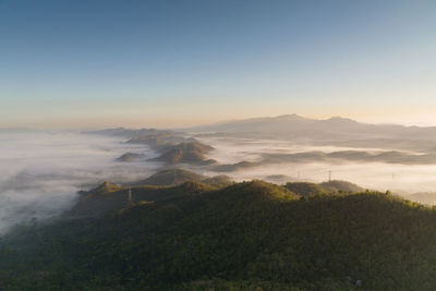 Scenic view of landscape against sky