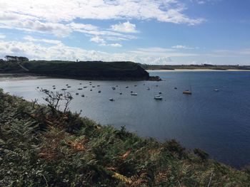 Scenic view of sea against sky