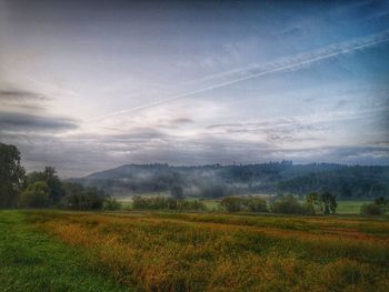 Scenic view of landscape against sky
