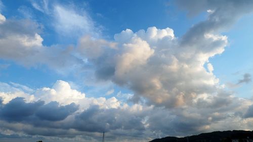 Low angle view of clouds in sky