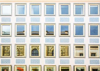 Full frame shot of building with windows