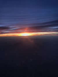 Scenic view of sky during sunset