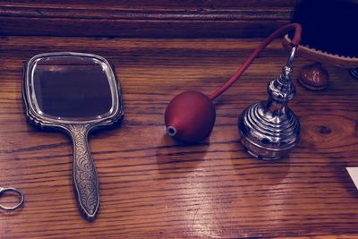 Close-up of food on table
