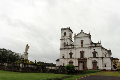 Low angle view of historic building against sky