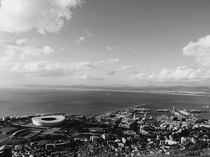 VIEW OF CITY AT SEASIDE