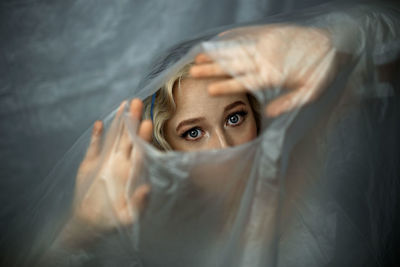 Portrait of a beautiful young woman