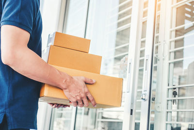 Man working in box