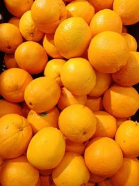 Full frame shot of oranges in market