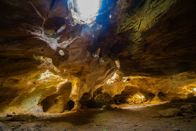 Low angle view of cave