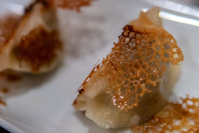 Close-up of dessert in plate