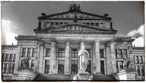 Low angle view of historical building