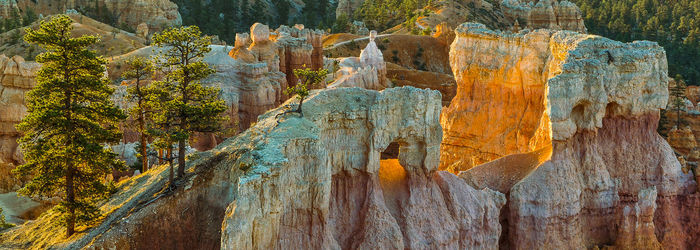 View of rock formations