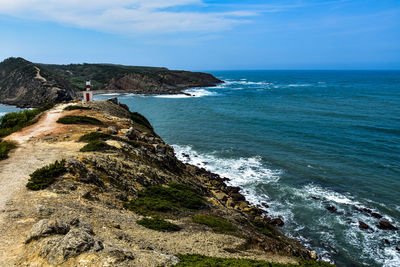 Scenic view of sea against sky