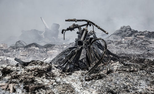 Bicycle on rock