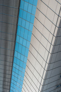 Low angle view of modern glass building