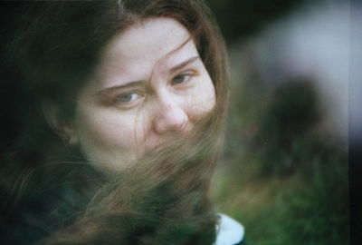 Portrait of young woman
