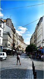 View of buildings along street