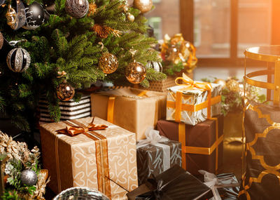 Christmas tree on table