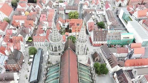 High angle view of cityscape